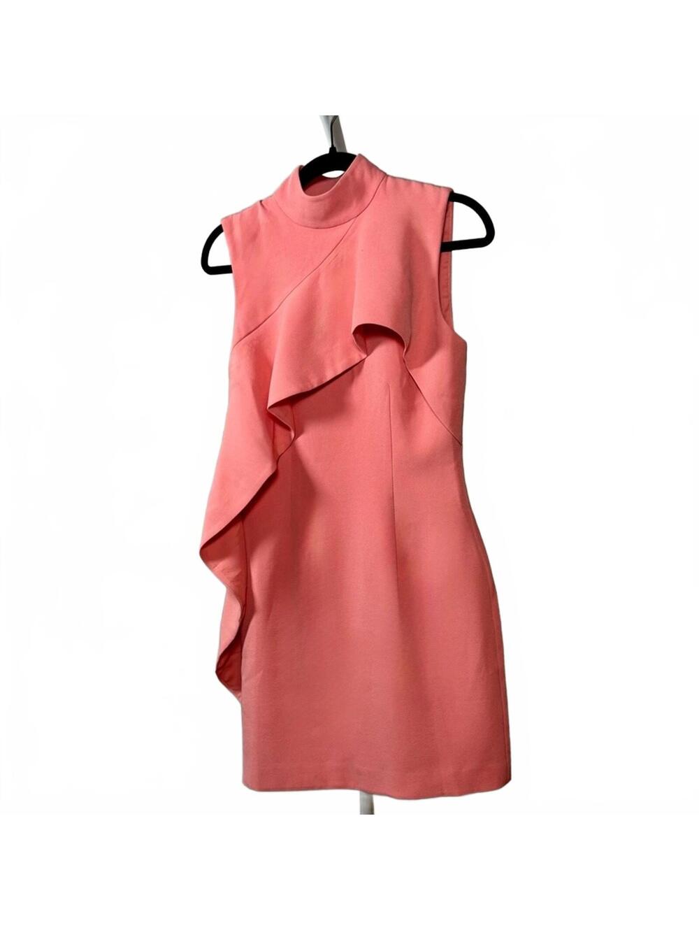 Anthropologie Asymmetrical - Keepsake Ruffle Fitted Mini Dress